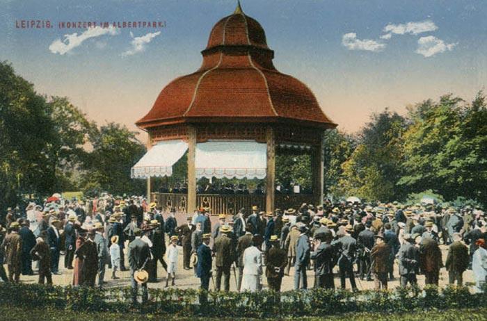 Musikpavillon im König-Albert-Park – Chronik 1908-1921